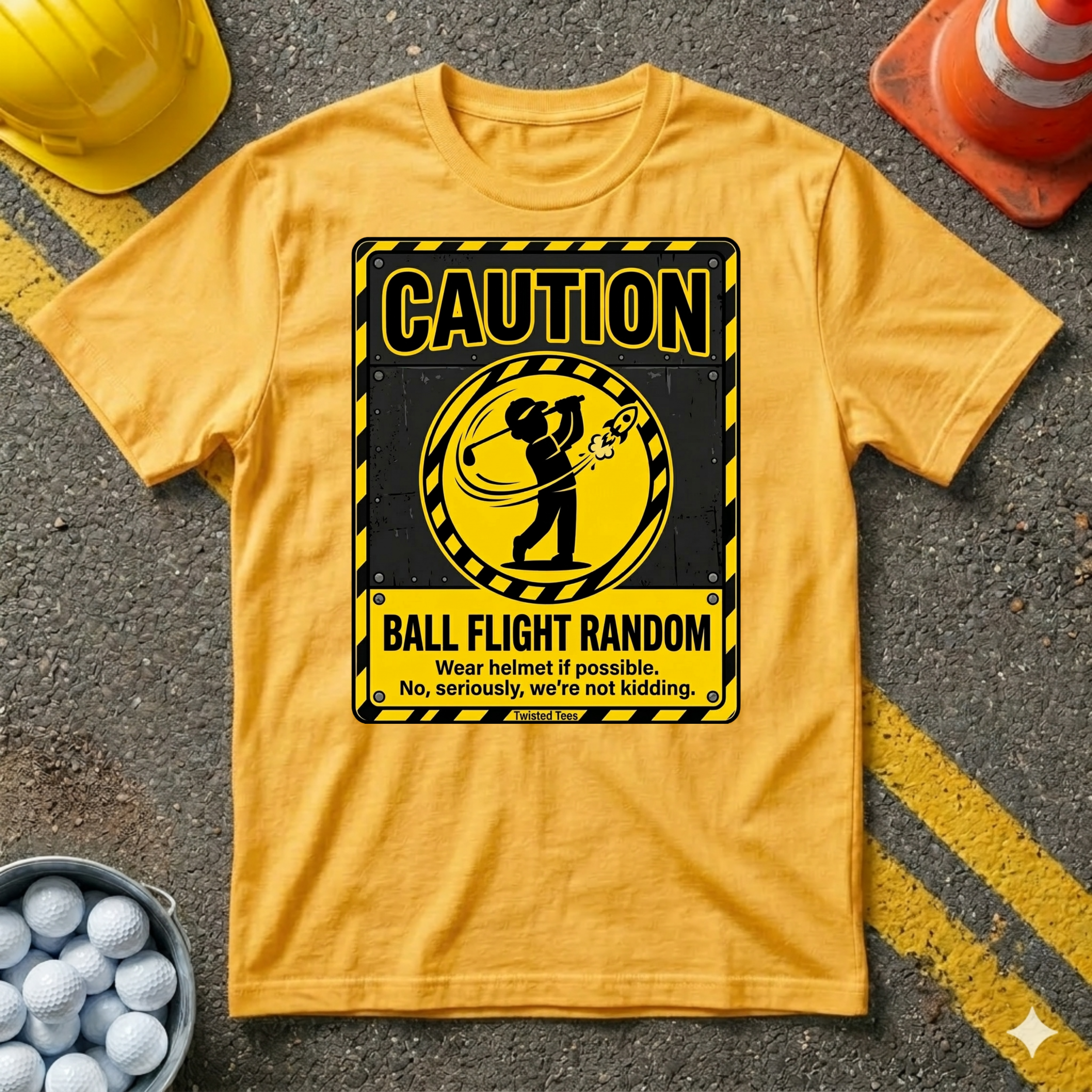 Caution Ball Flight Random T-shirt