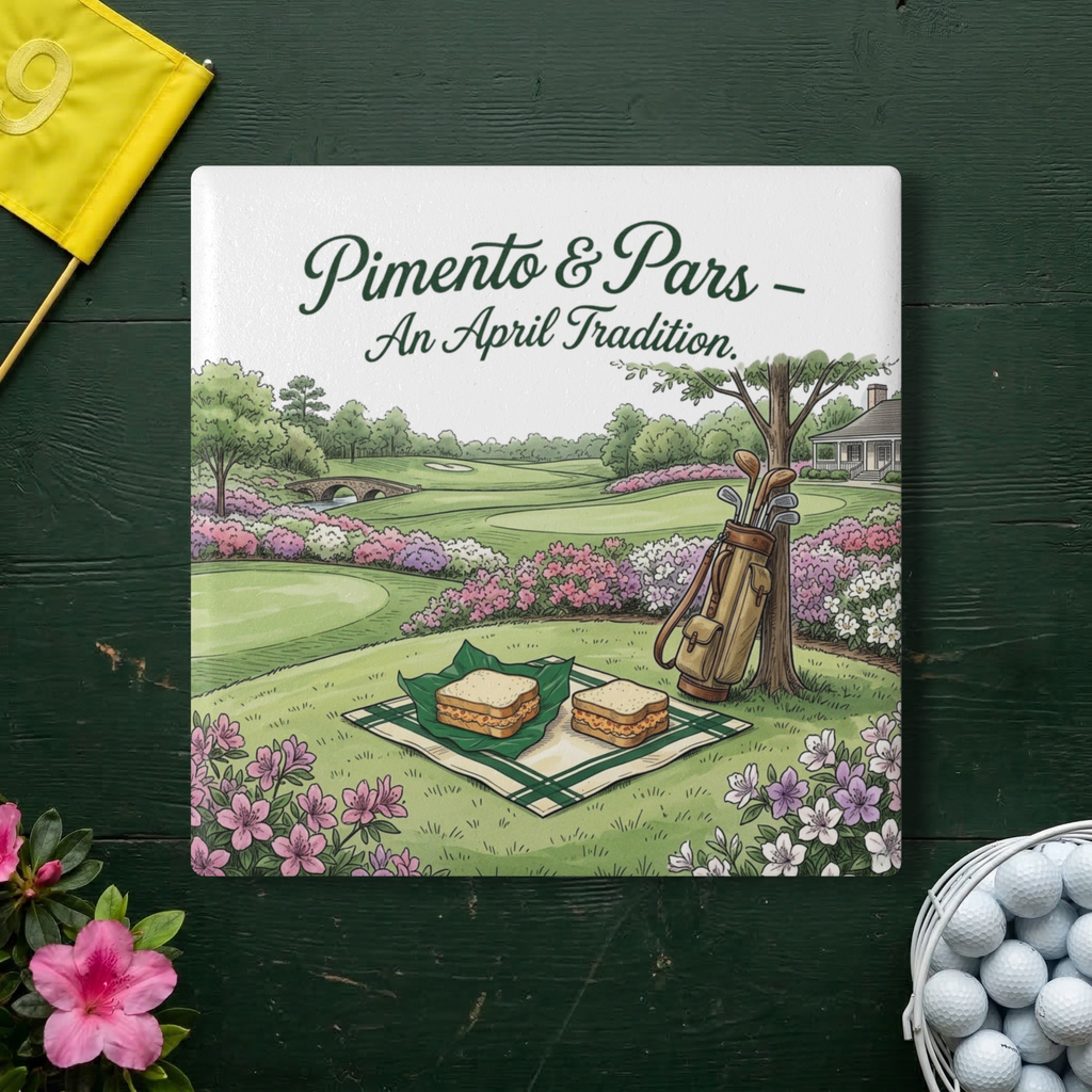 Pimento and Pars Ceramic Coaster