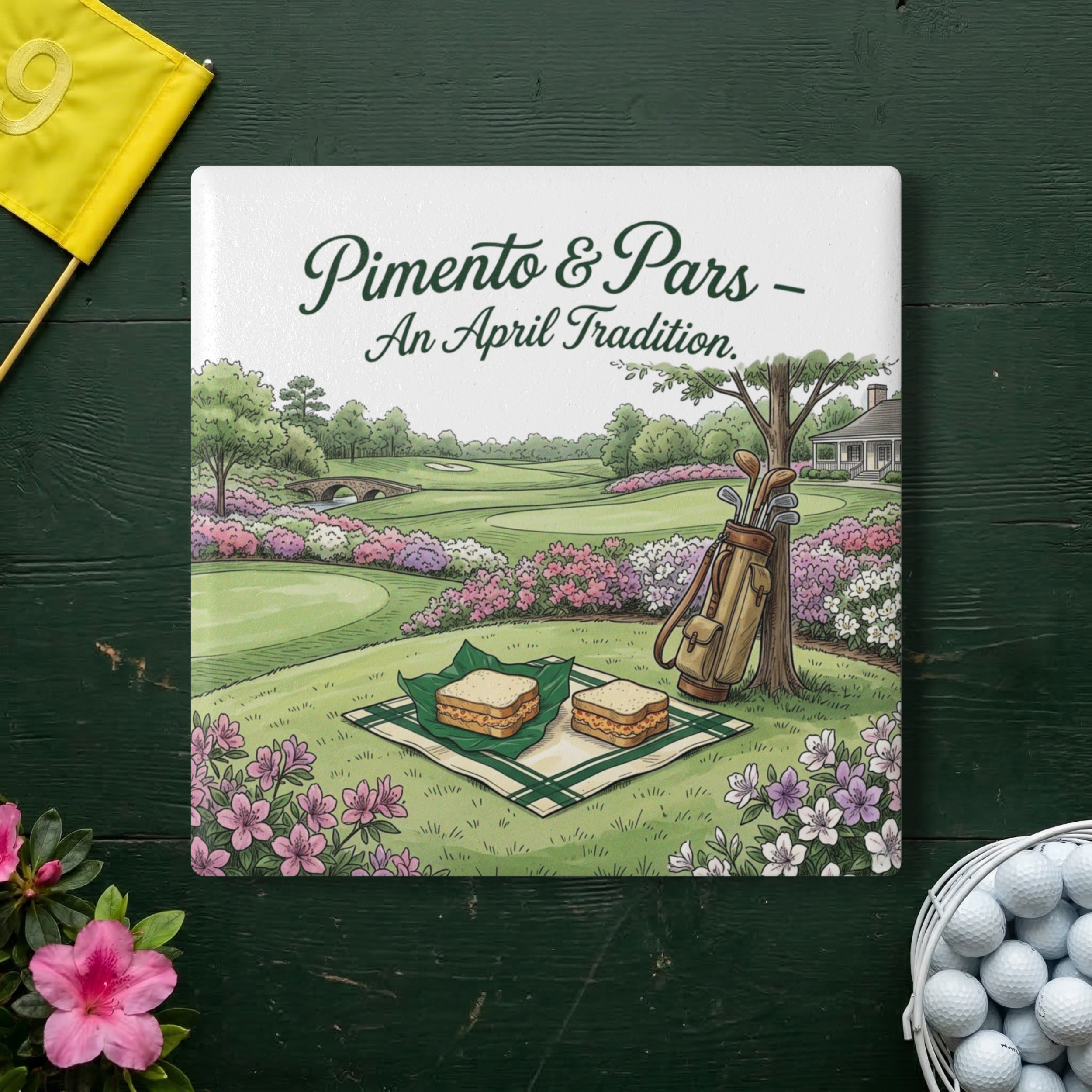 Pimento and Pars Ceramic Coaster