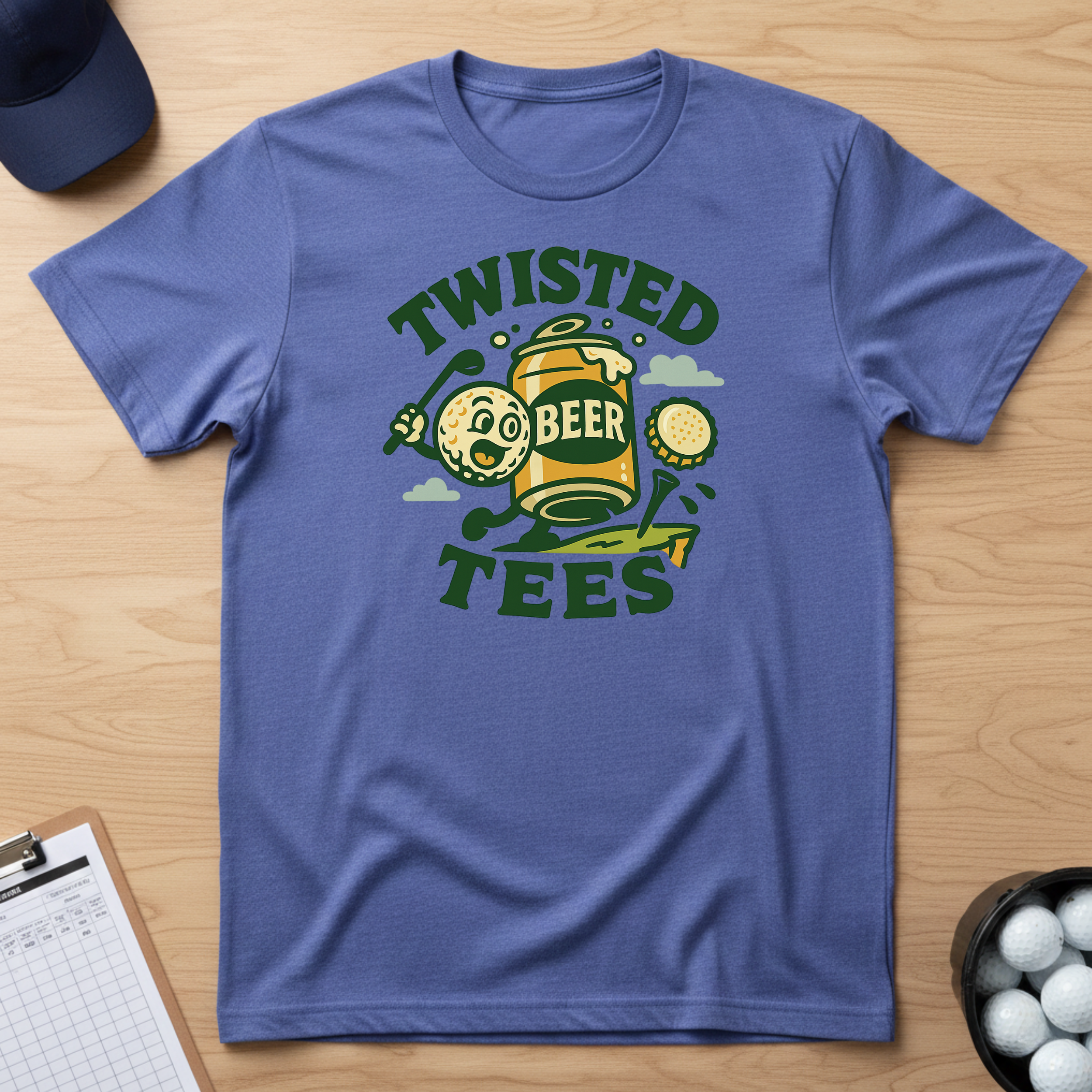 Twisted Tees Golf Cart Logo T-shirt