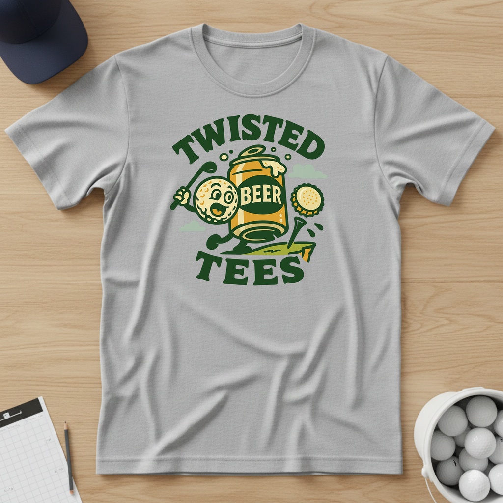 Twisted Tees Beer Logo T-shirt
