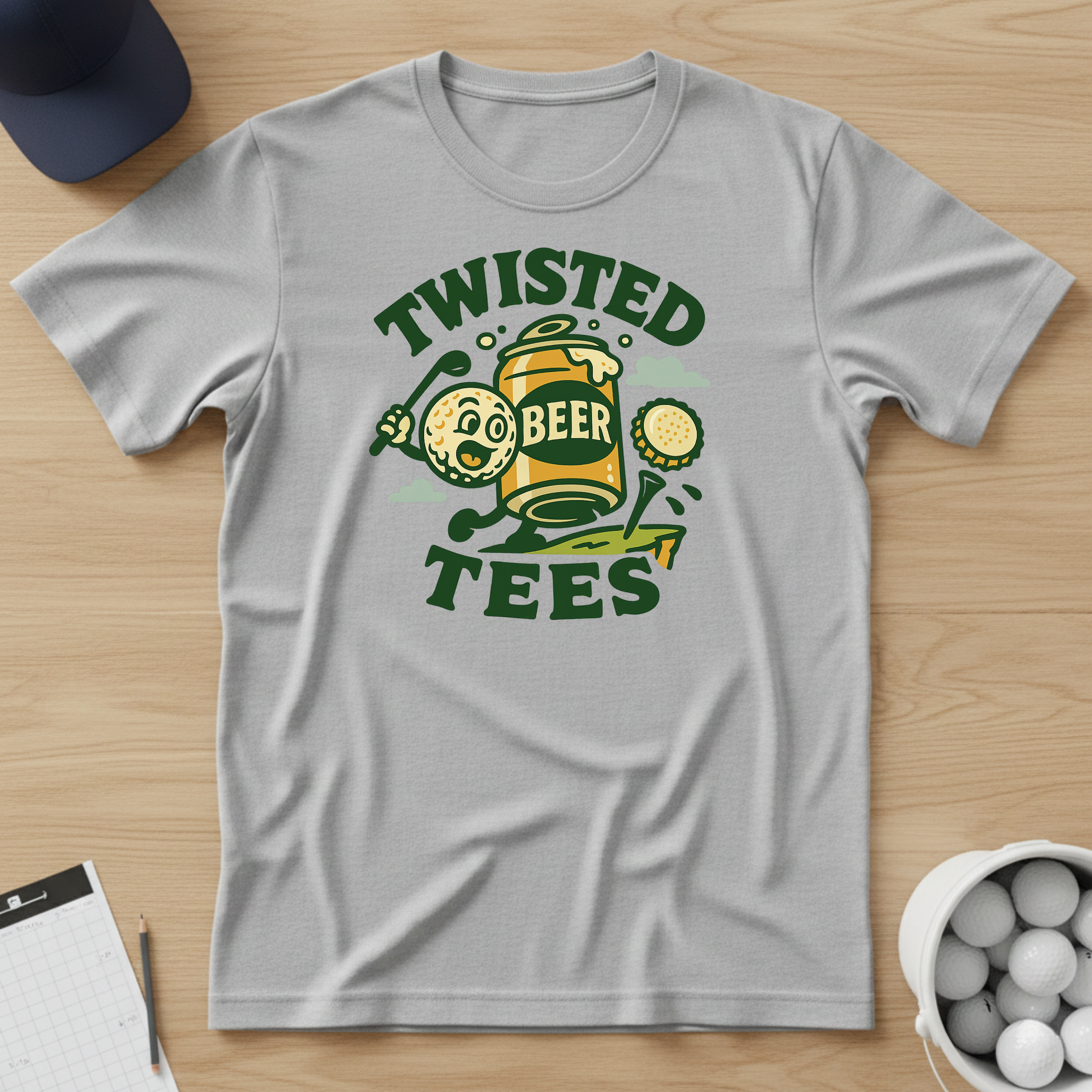 Twisted Tees Beer Logo T-shirt