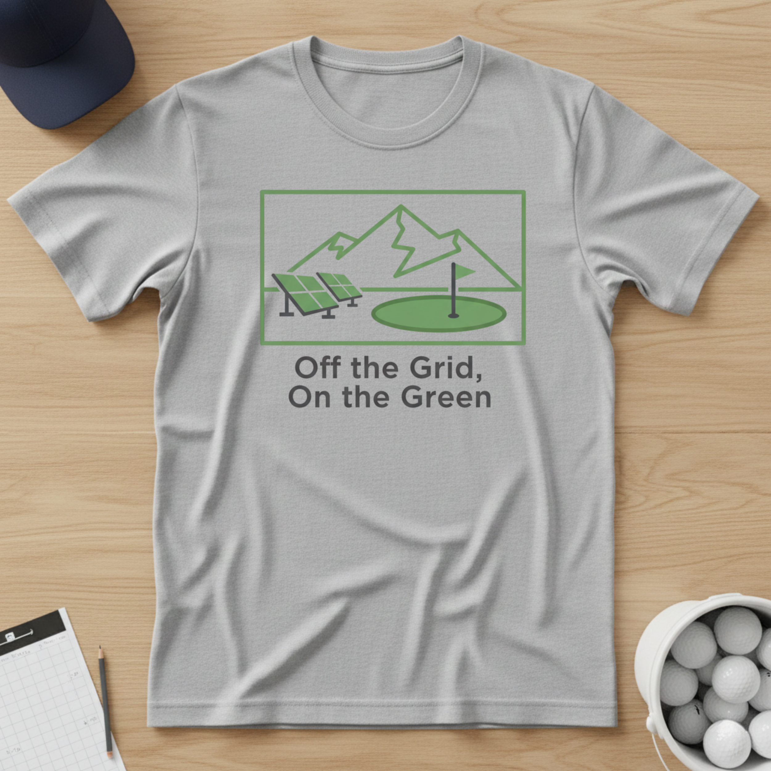 Off the Grid, On the Green T-shirt