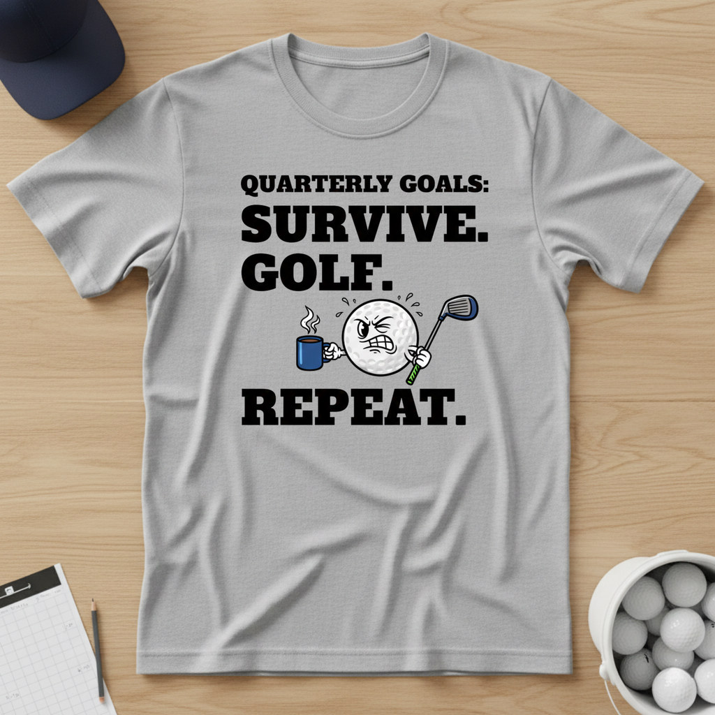 Survive. Golf. Repeat. T-shirt