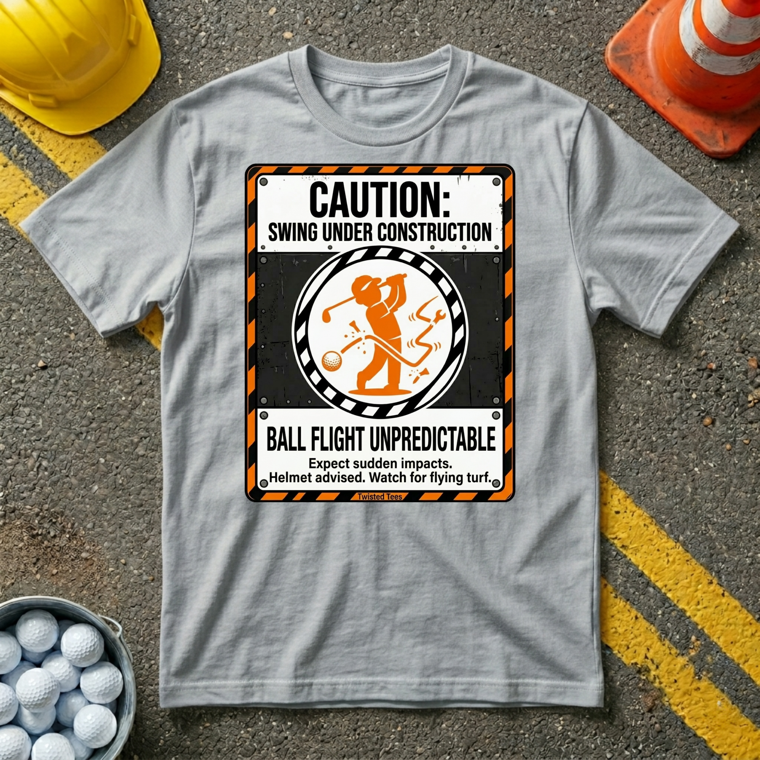 Caution Swing Under Construction T-Shirt