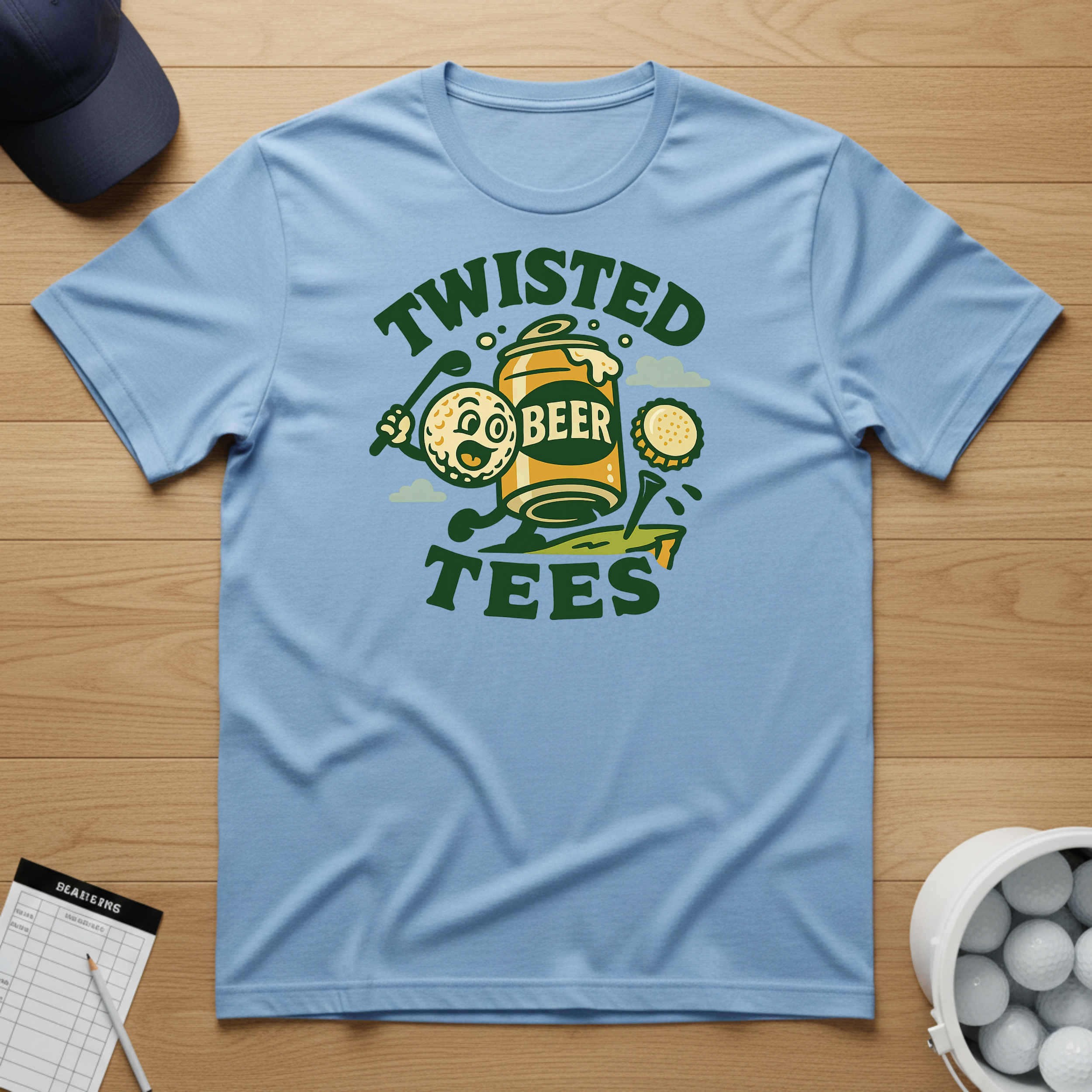 Twisted Tees Beer Logo T-shirt