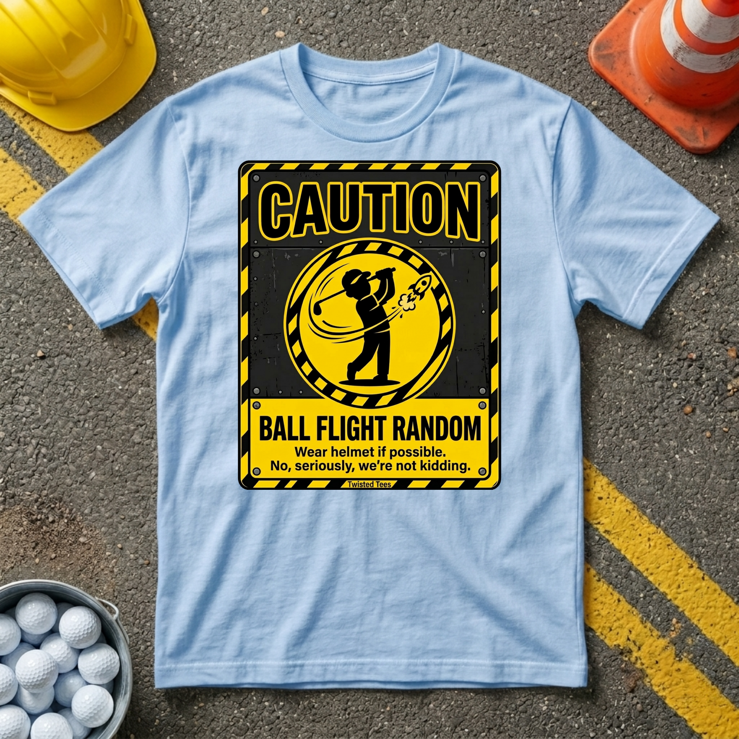 Caution Ball Flight Random T-shirt