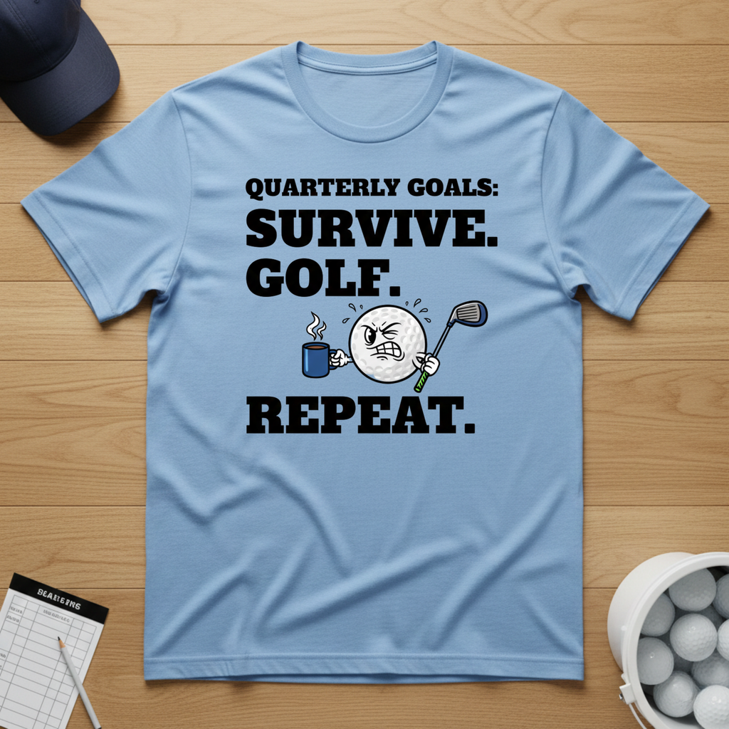 Survive. Golf. Repeat. T-shirt