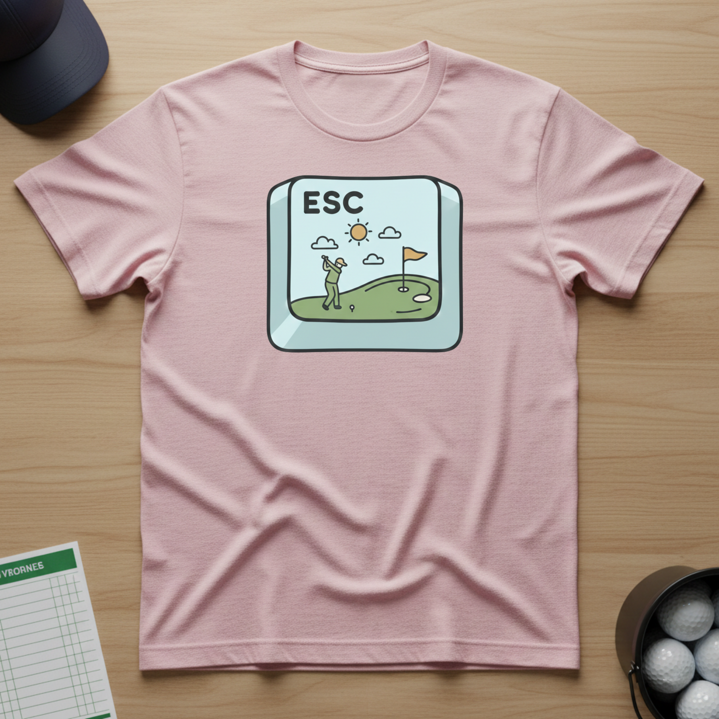 Escape Button T-shirt
