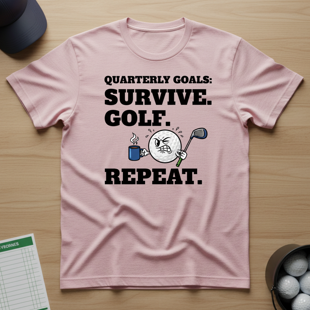 Survive. Golf. Repeat. T-shirt