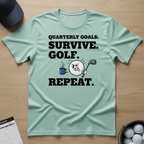 Survive. Golf. Repeat. T-shirt