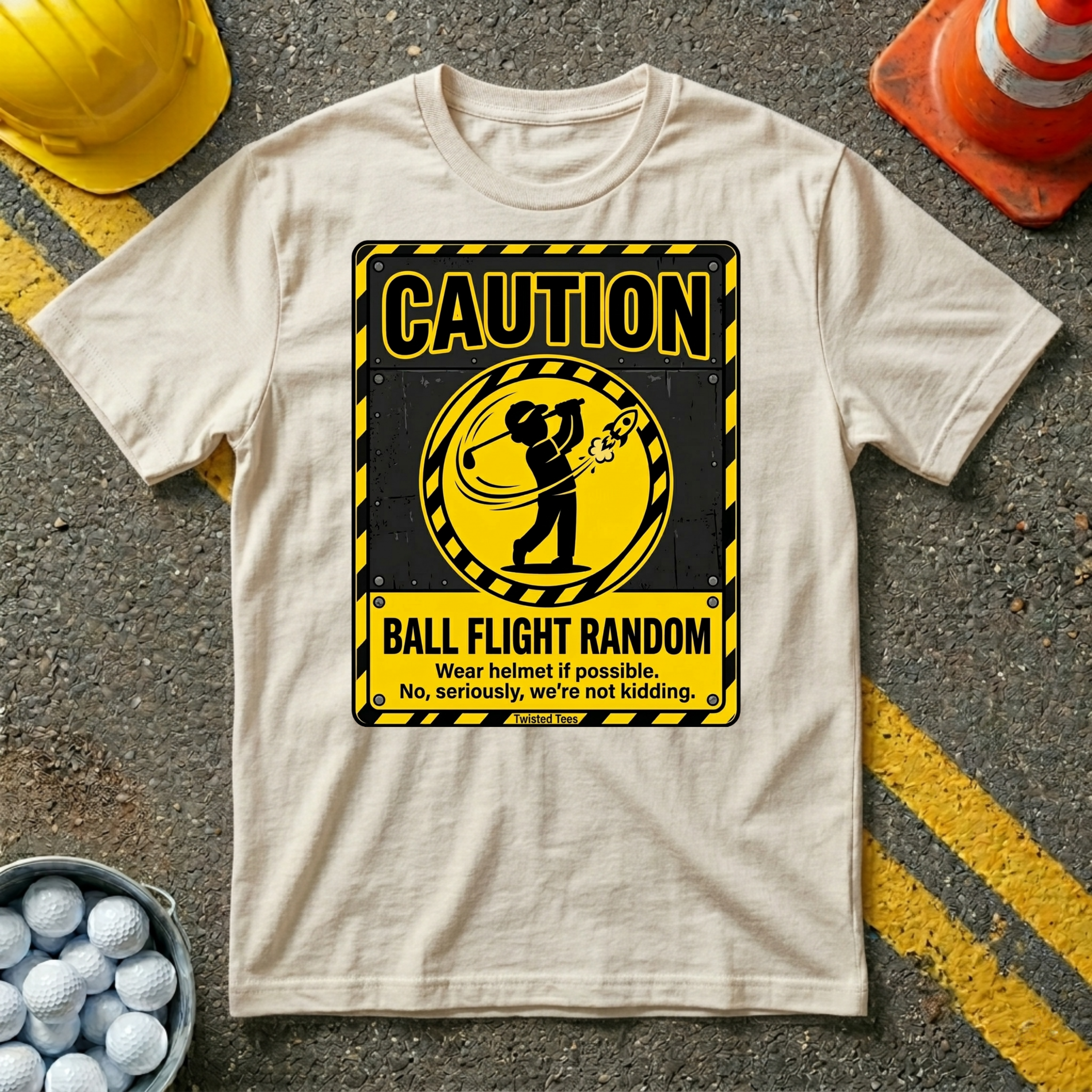 Caution Ball Flight Random T-shirt