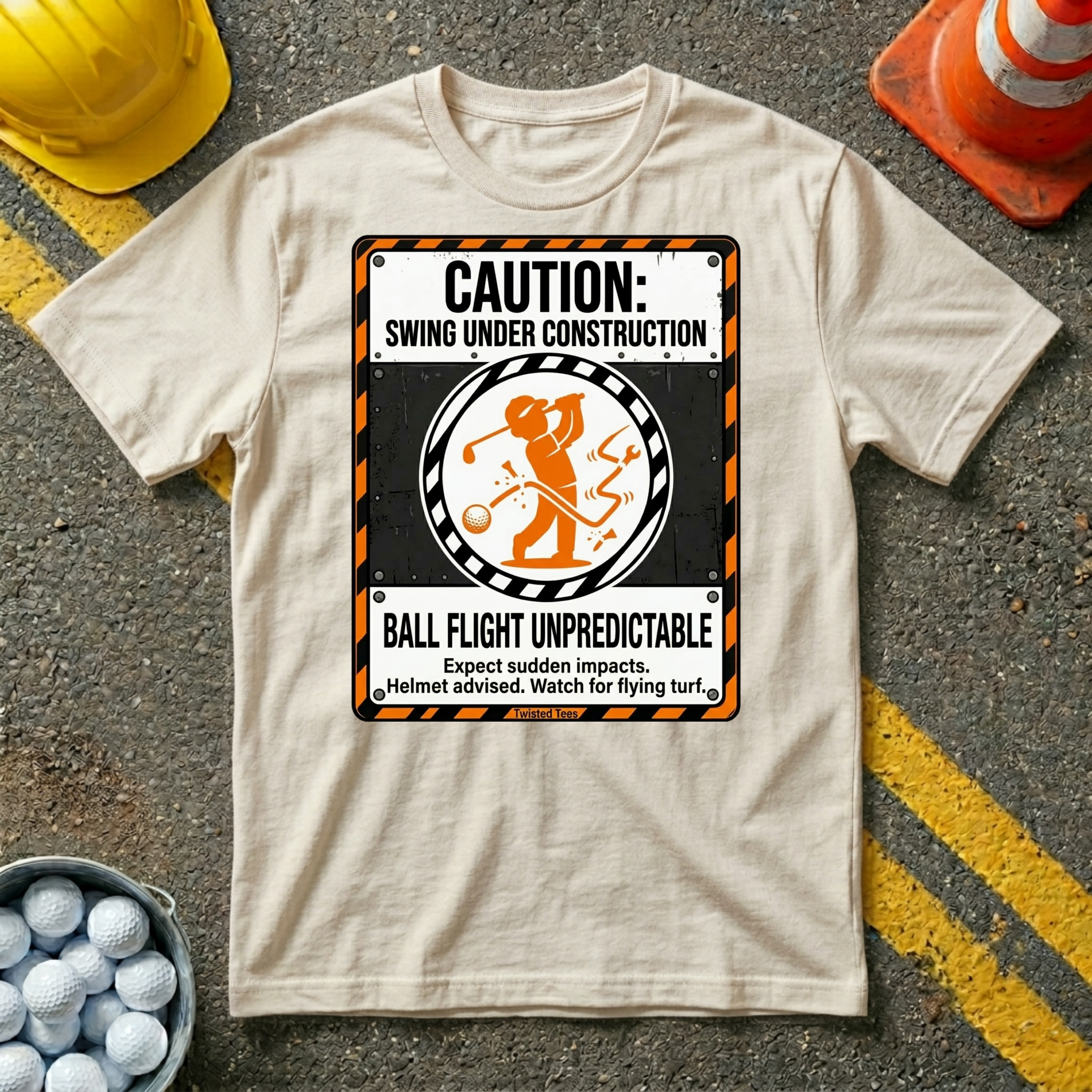 Caution Swing Under Construction T-Shirt