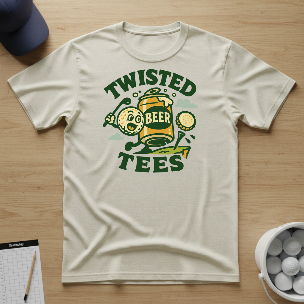 Twisted Tees Beer Logo T-shirt
