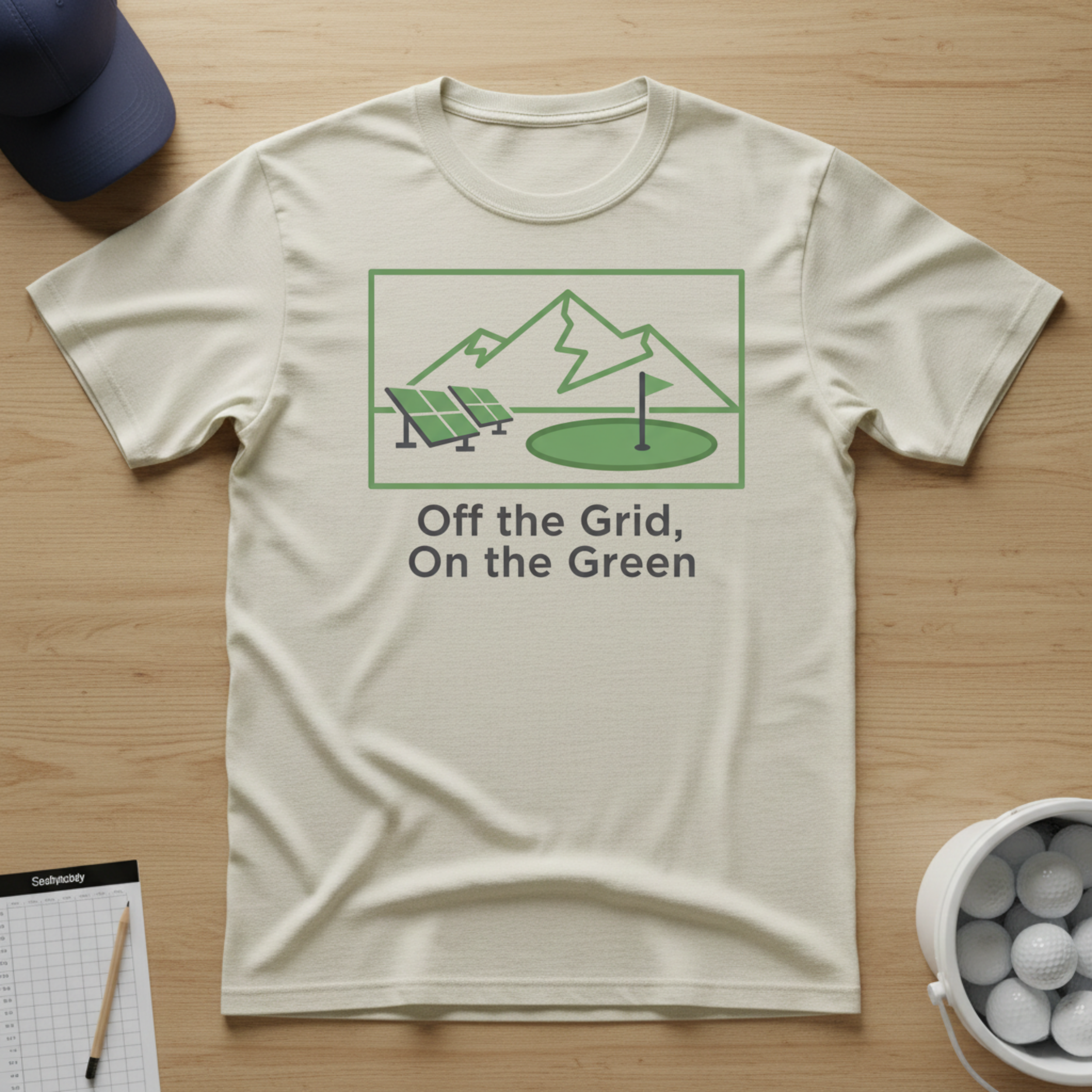 Off the Grid, On the Green T-shirt