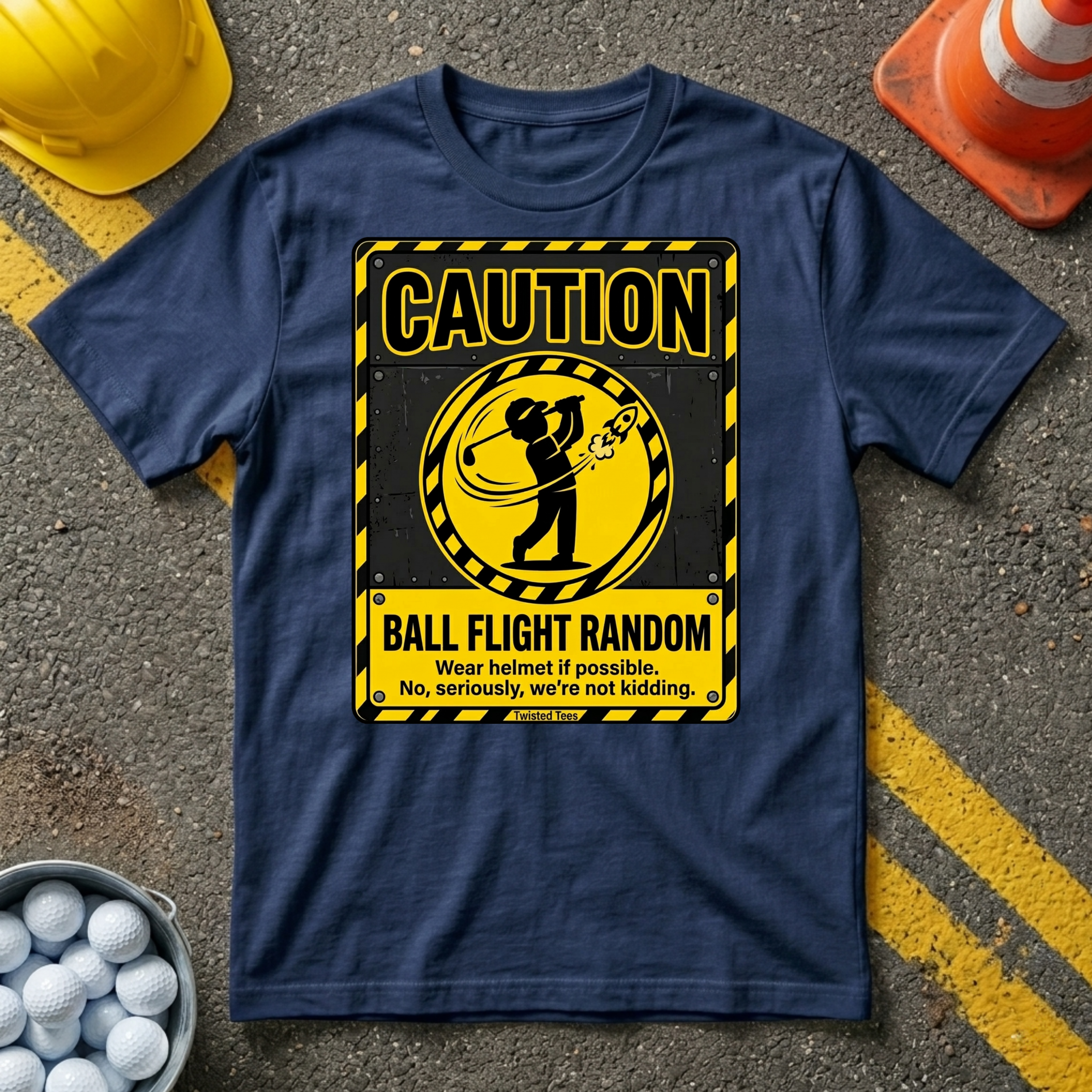 Caution Ball Flight Random T-shirt