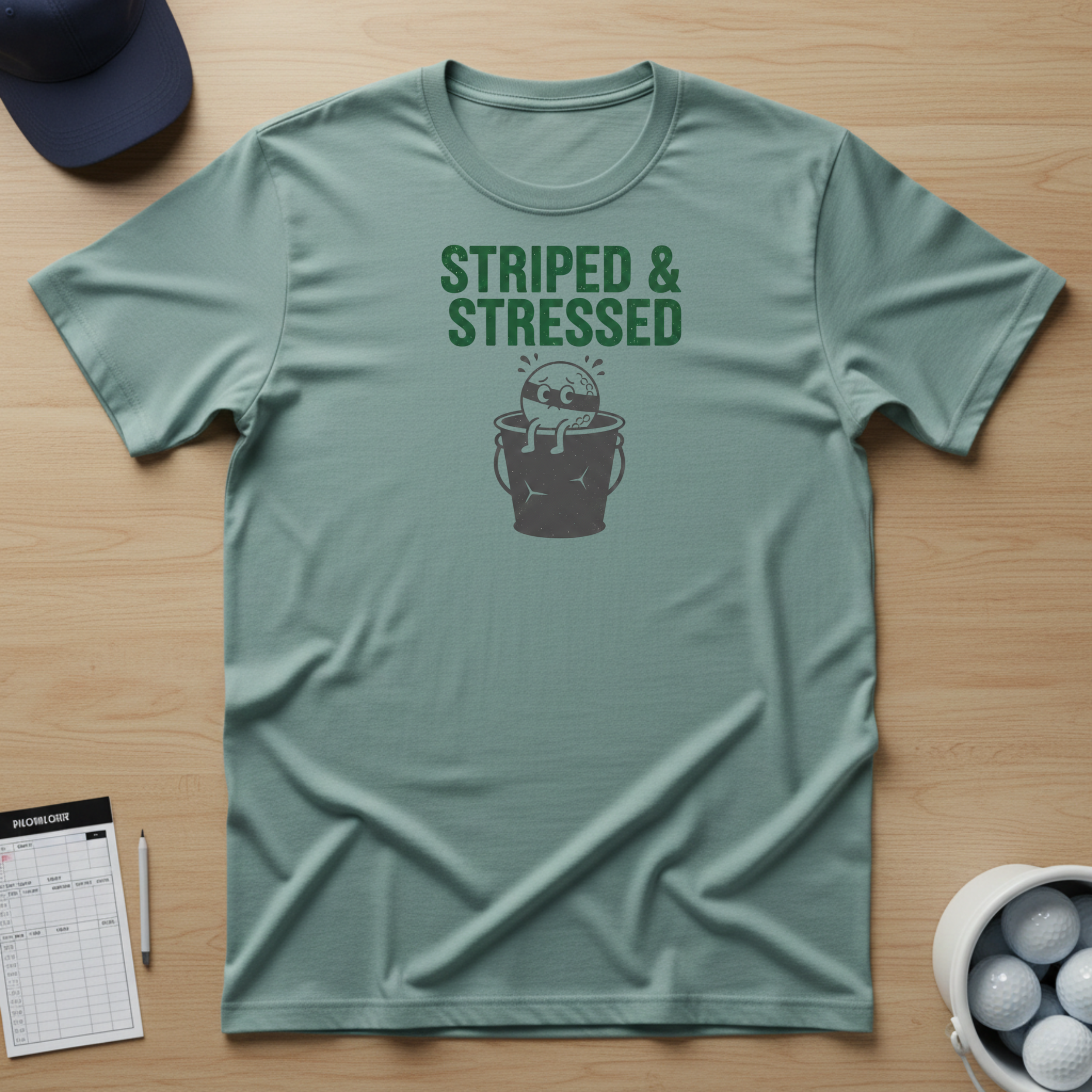 Striped And Stressed T-shirt