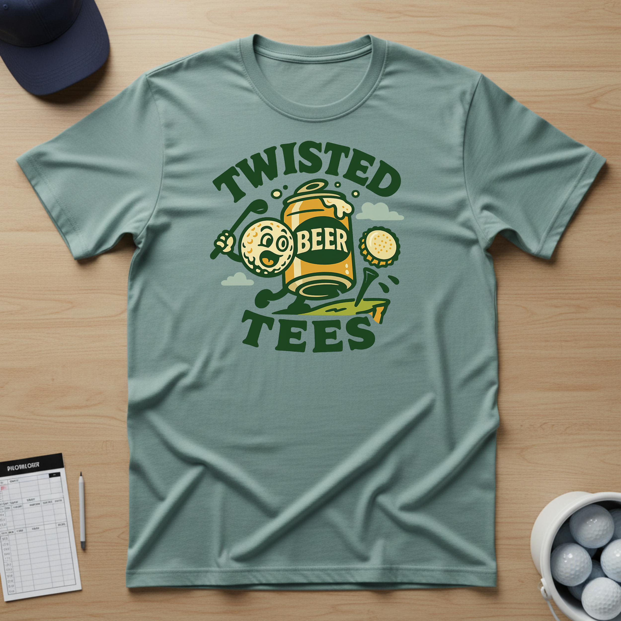 Twisted Tees Beer Logo T-shirt
