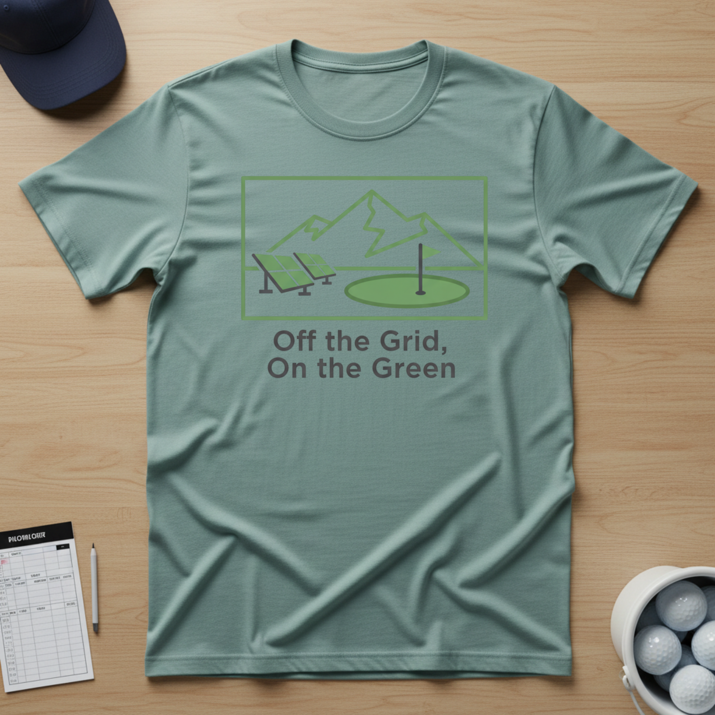 Off the Grid, On the Green T-shirt