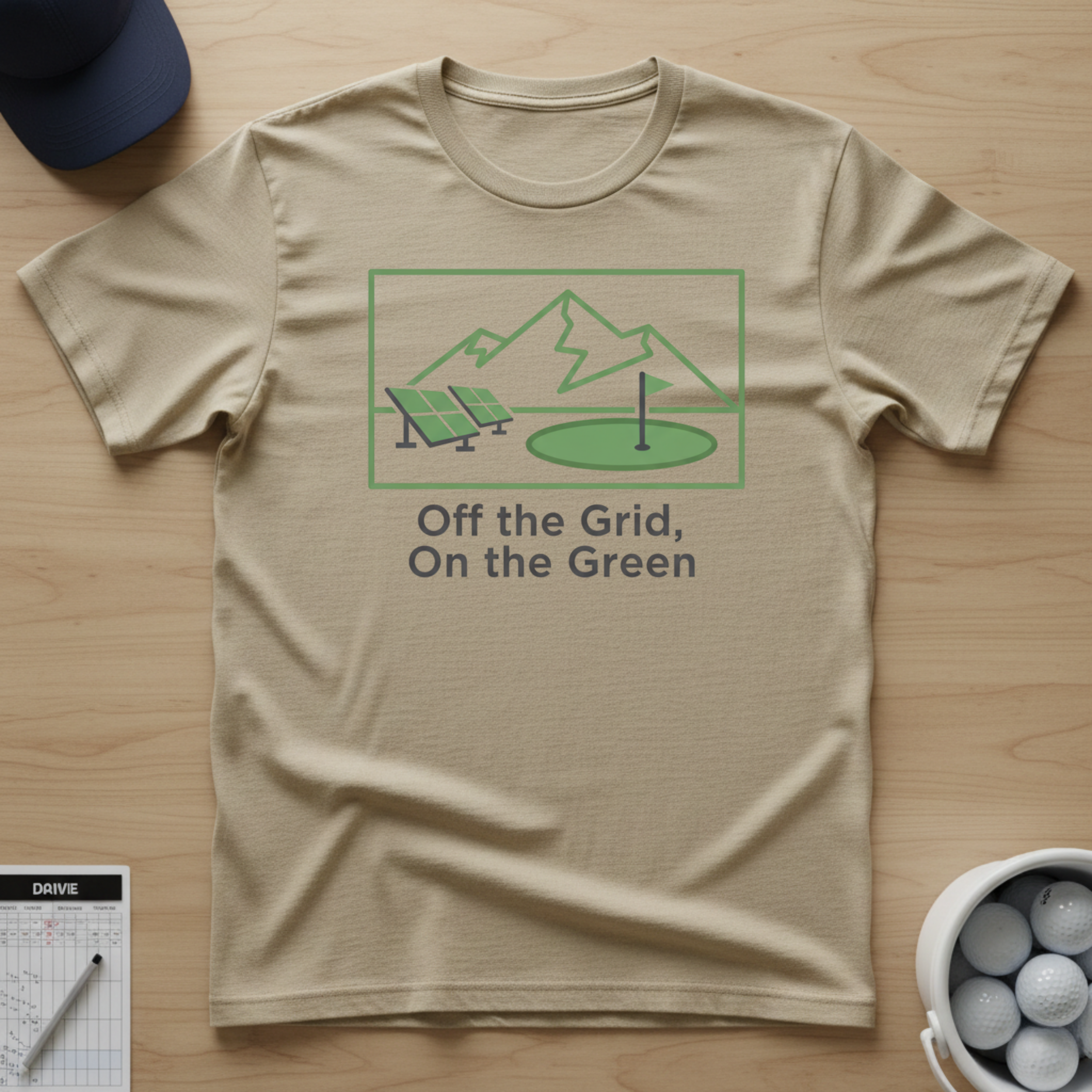Off the Grid, On the Green T-shirt