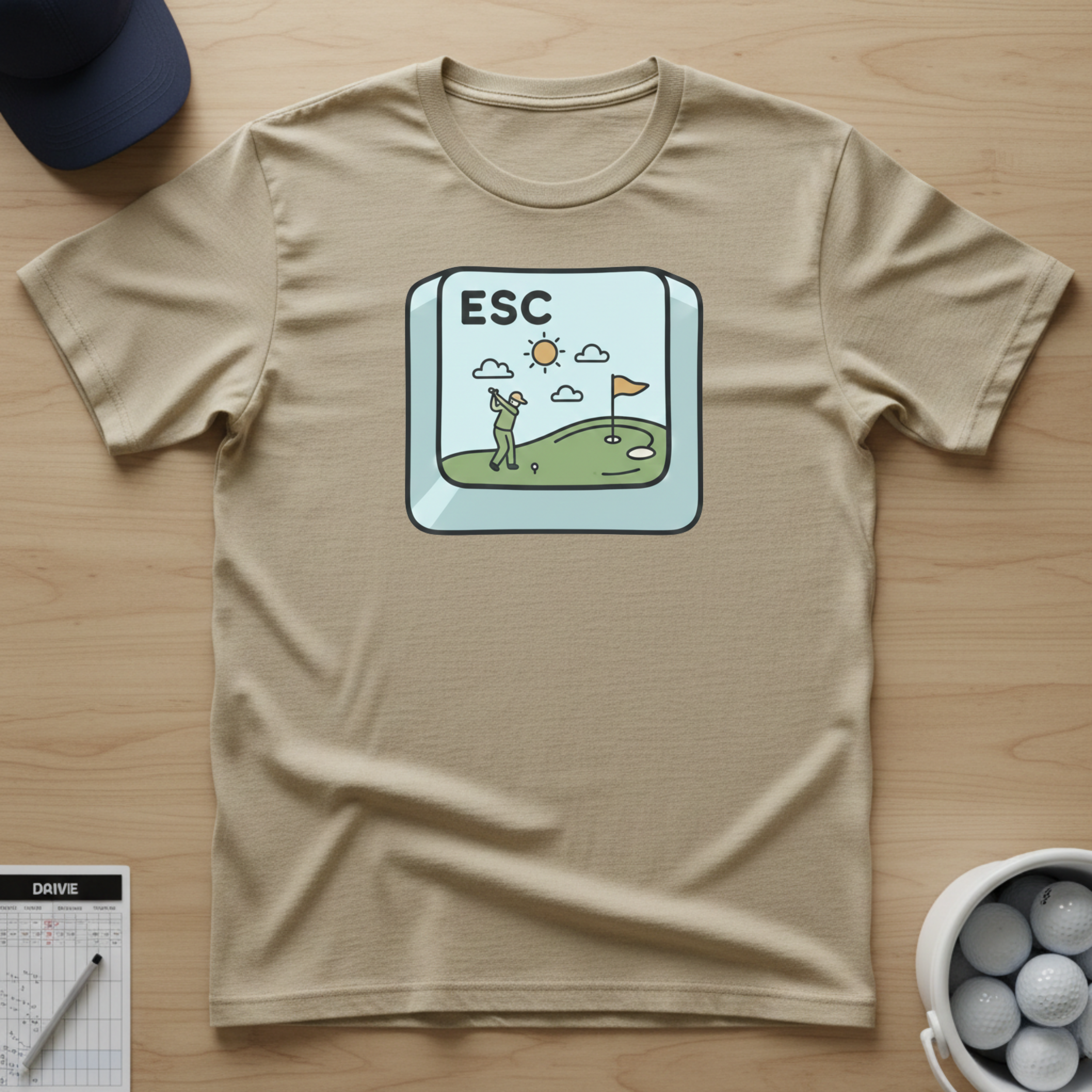 Escape Button T-shirt