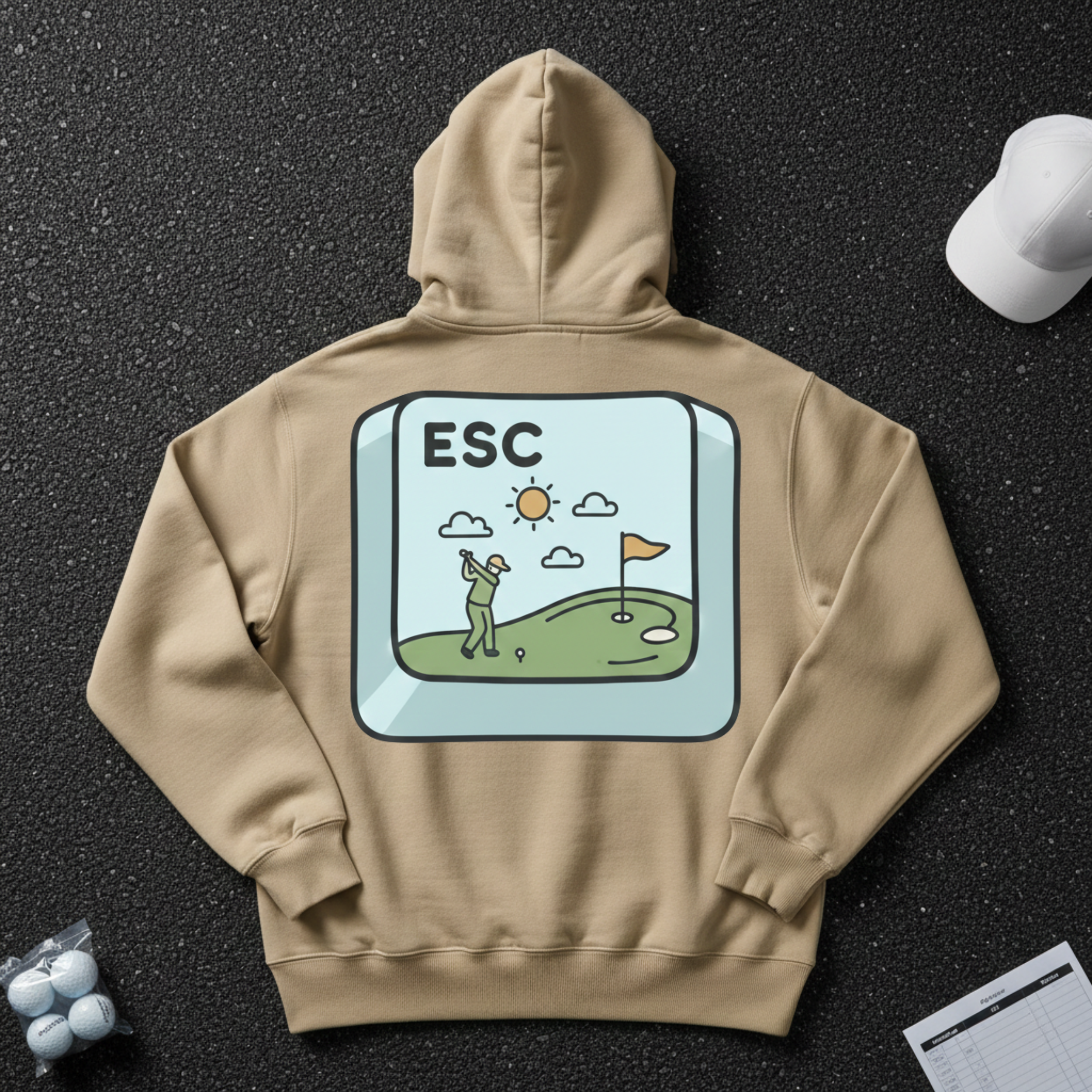 Escape Button Hoodie