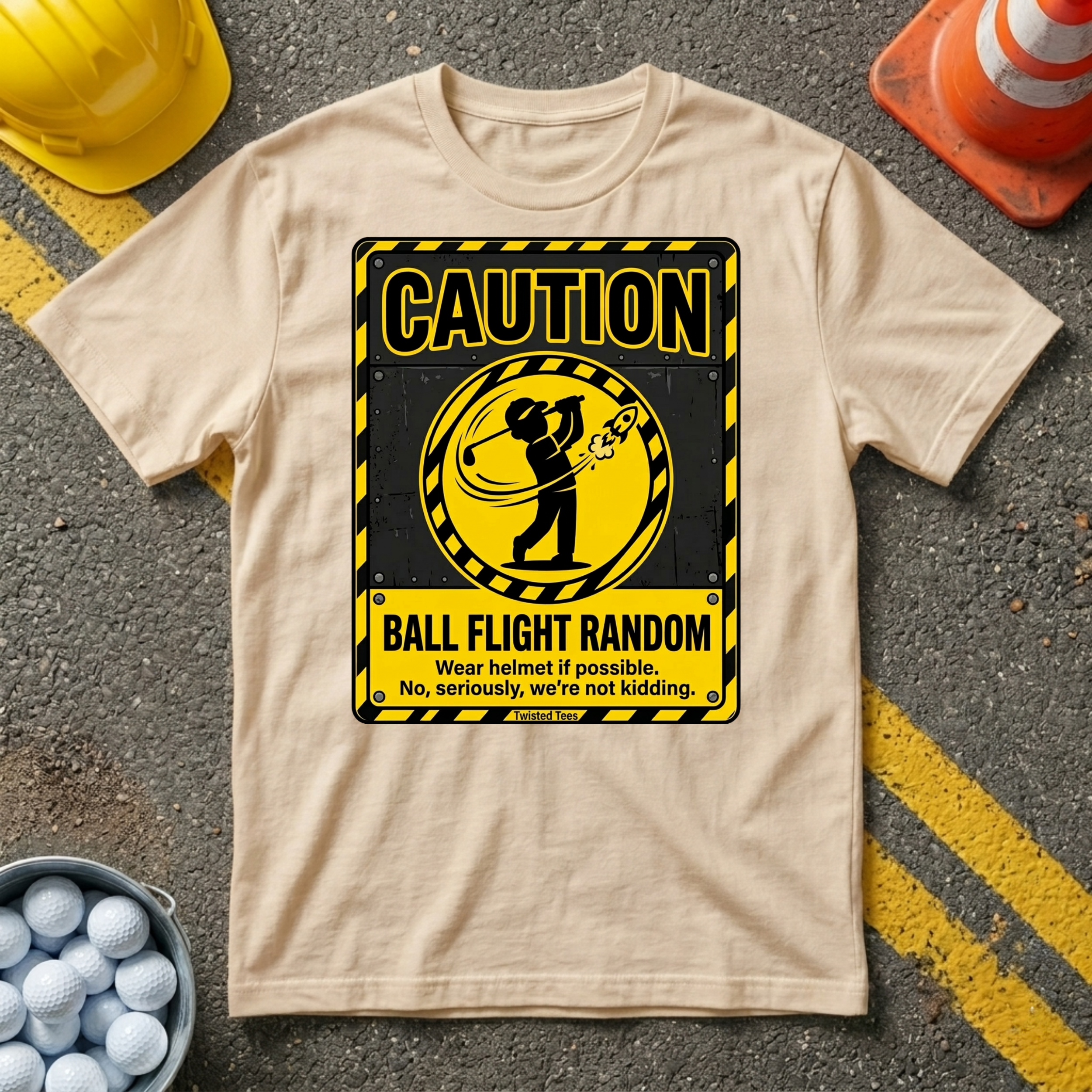 Caution Ball Flight Random T-shirt