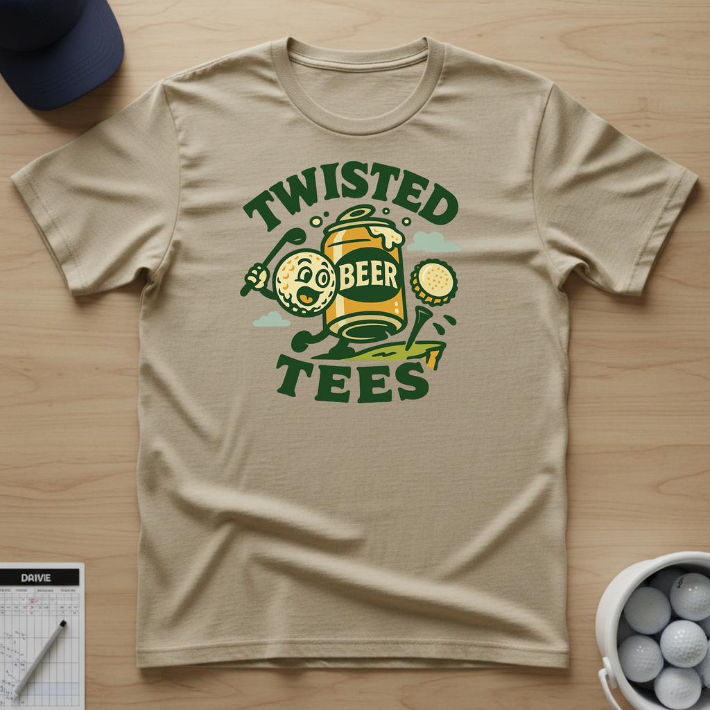 Twisted Tees Beer Logo T-shirt