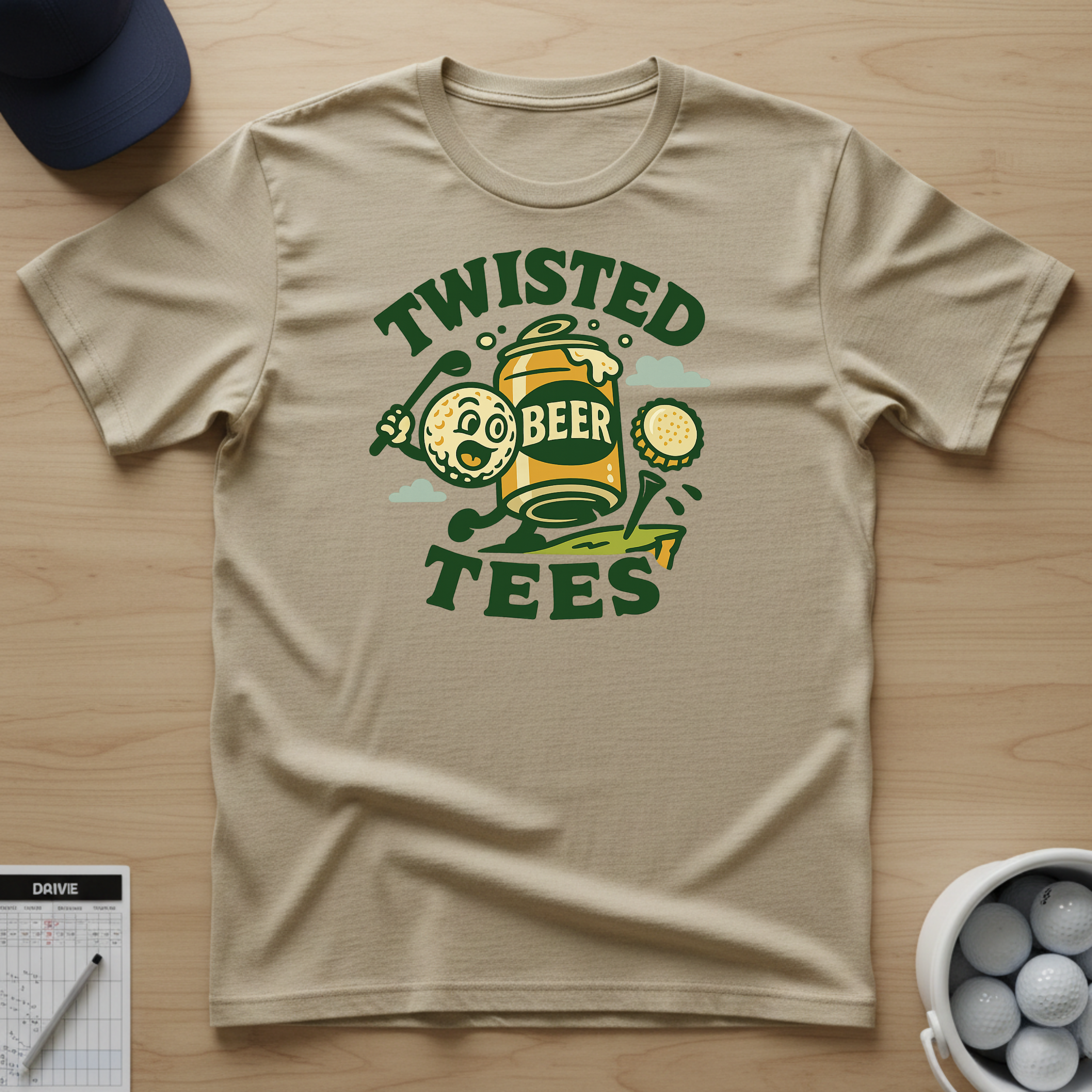 Twisted Tees Beer Logo T-shirt