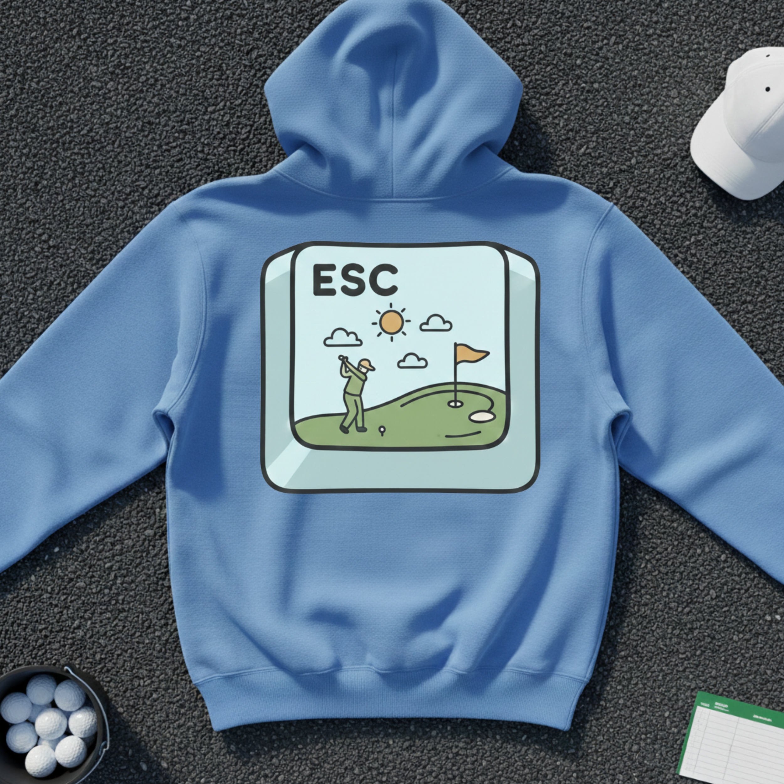 Escape Button Hoodie