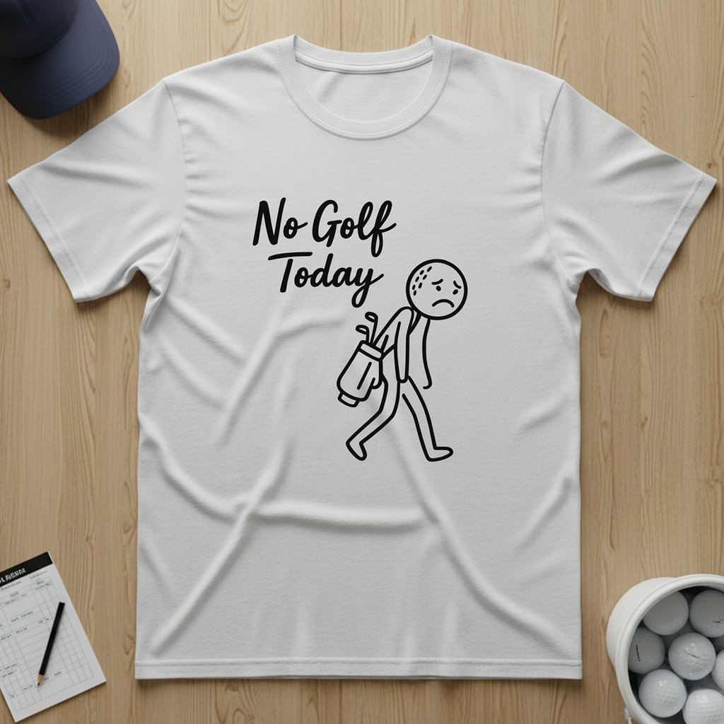No Golf Today T-shirt