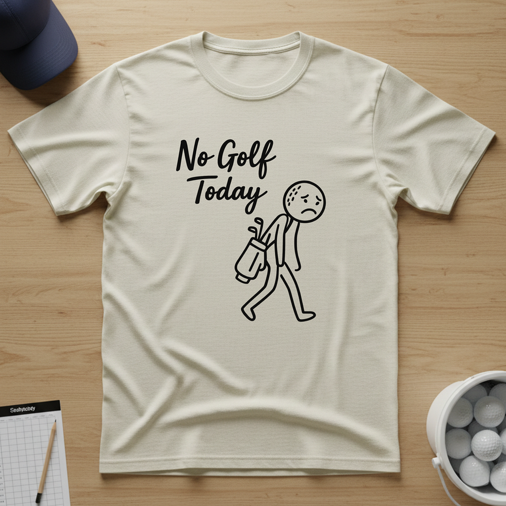 No Golf Today T-shirt