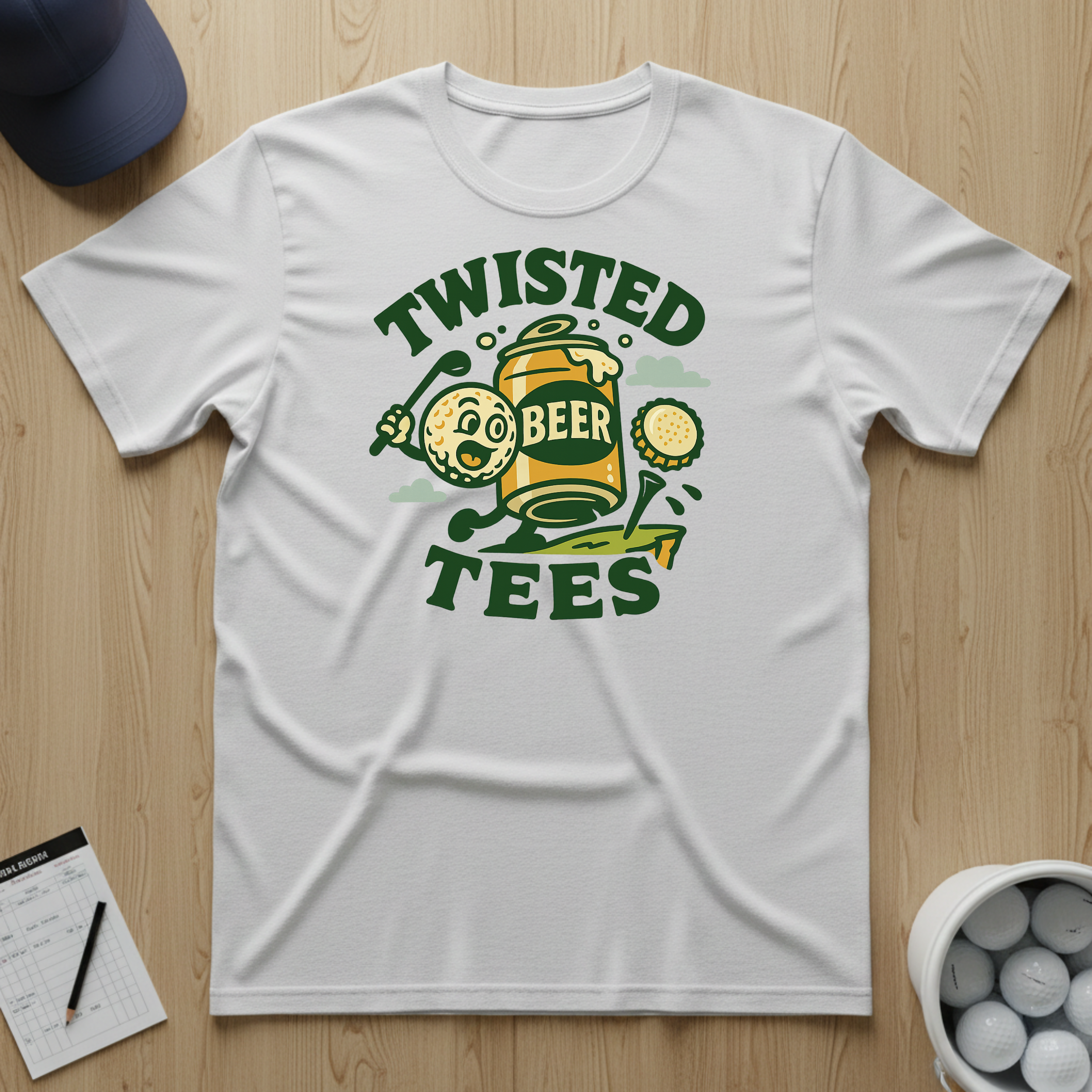 Twisted Tees Beer Logo T-shirt