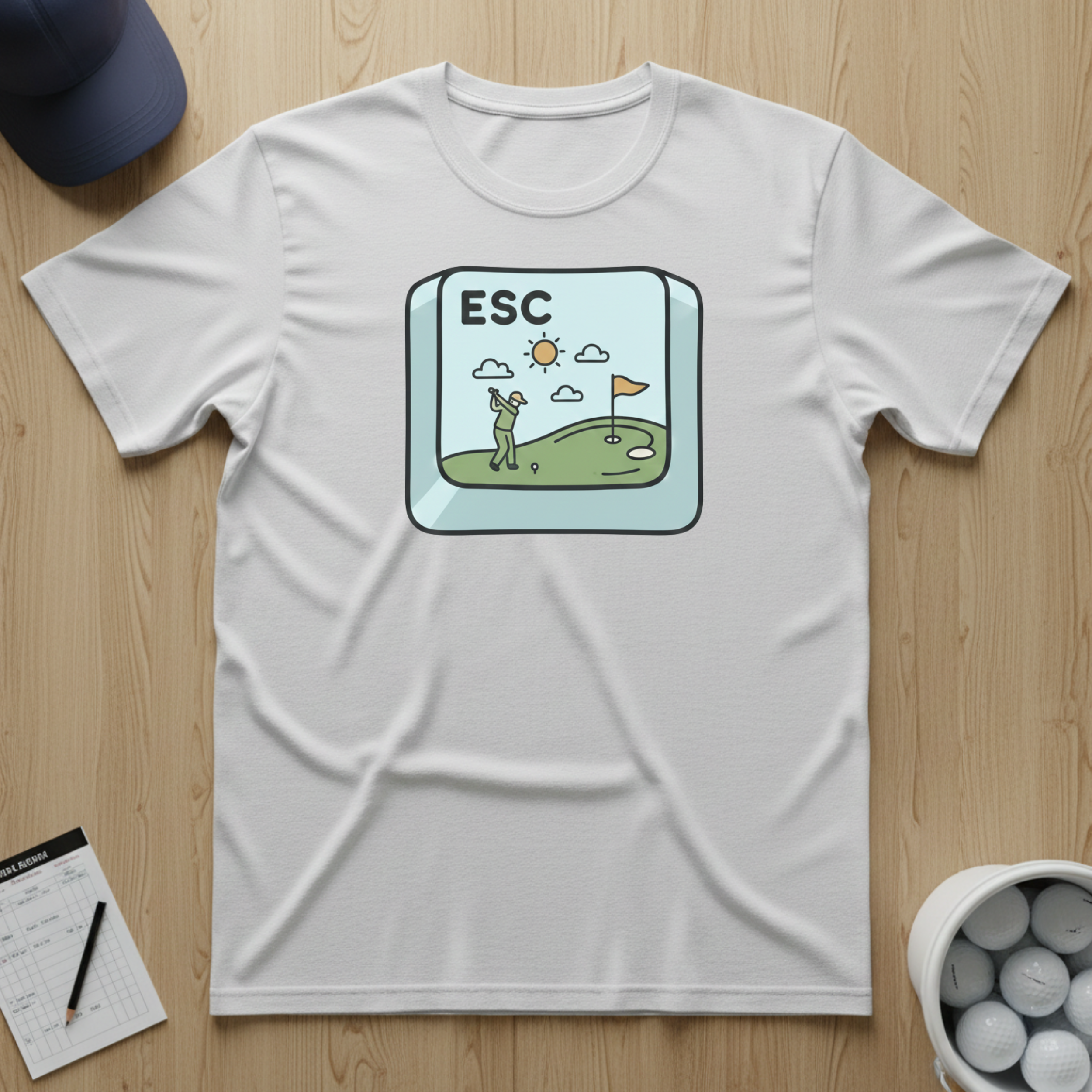 Escape Button T-shirt