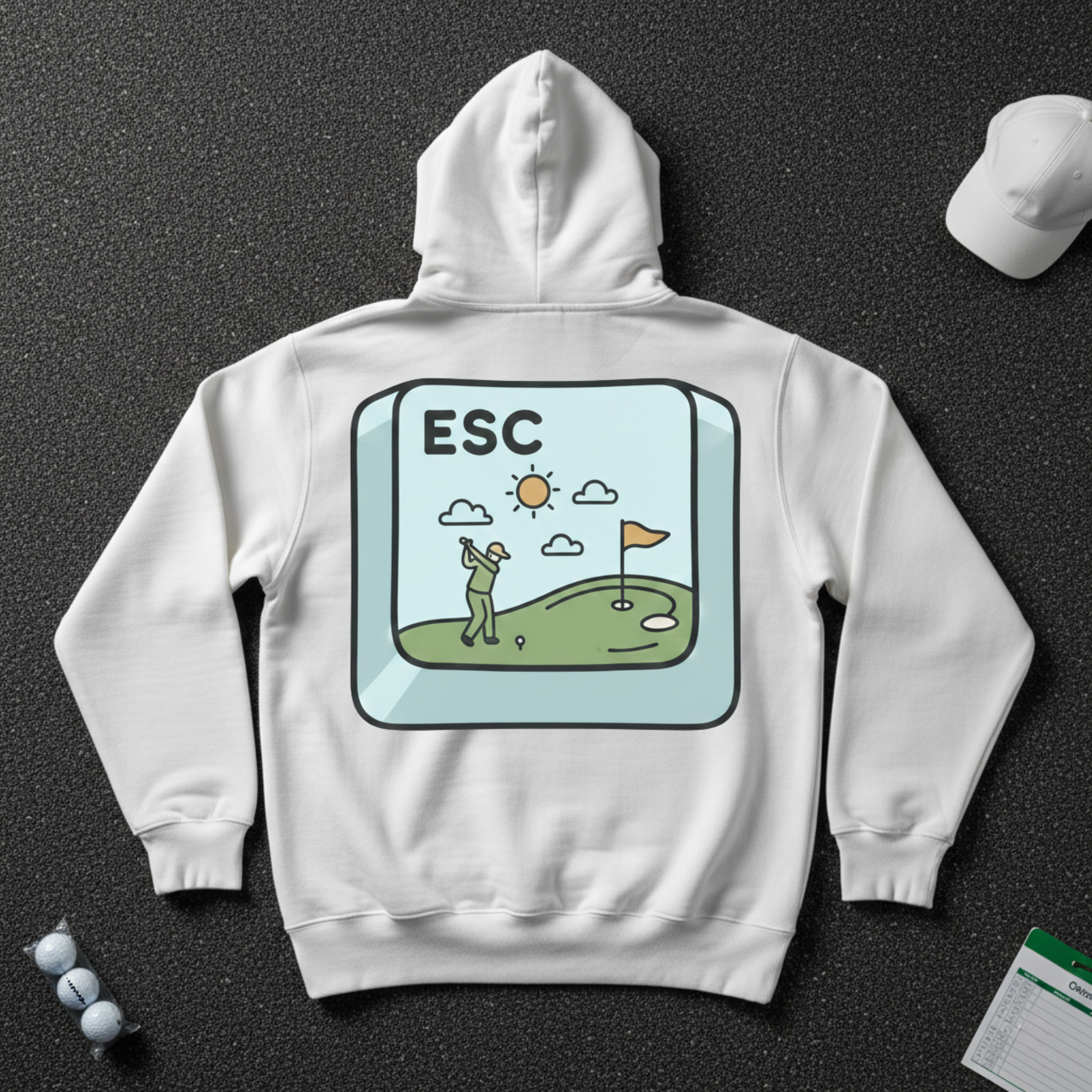Escape Button Hoodie