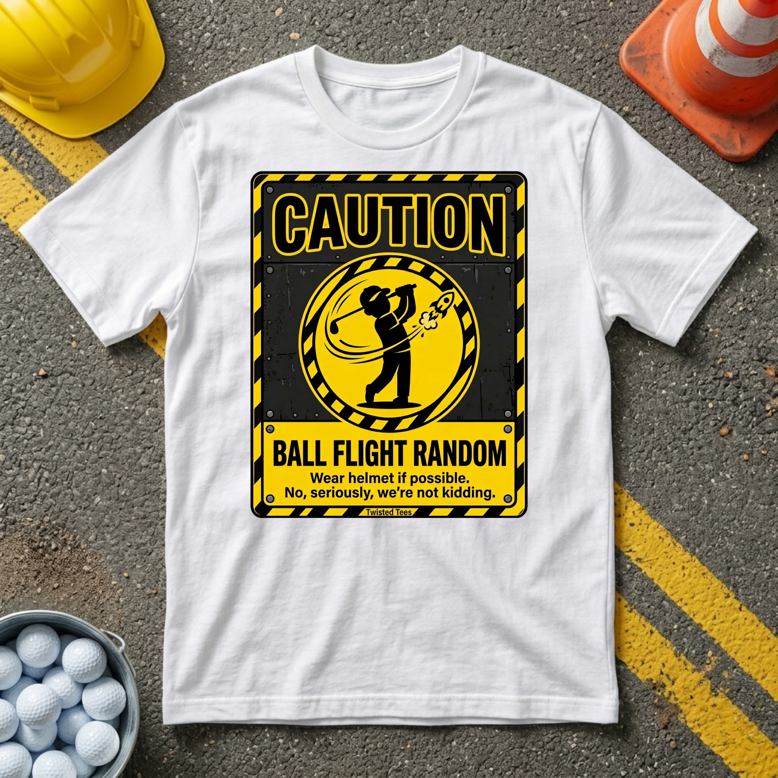 Caution Ball Flight Random T-shirt